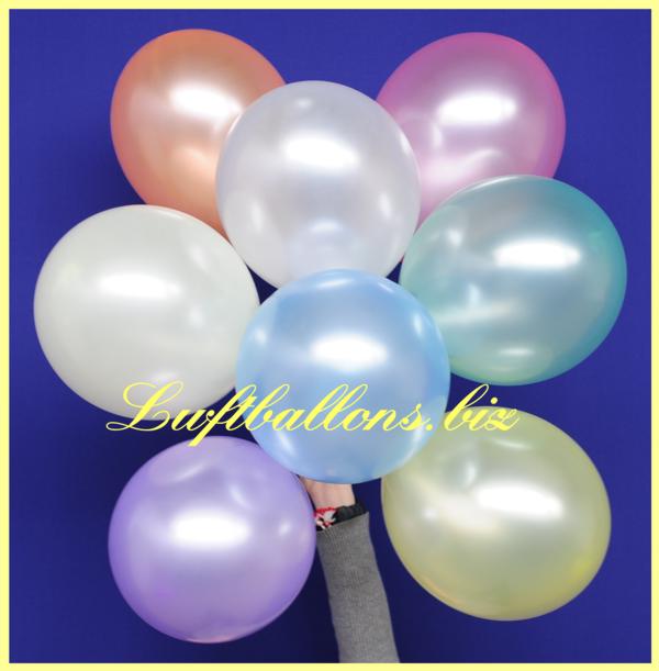 Luftballons Perlmutt in verschiedenen Farben