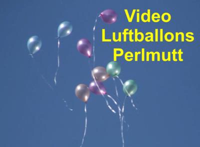 Video: Luftballons Perlmutt vom Ballonsupermarkt steigen auf